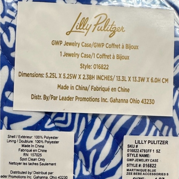 LILLY PULITZER travel jewelry case - Picture 2 of 4